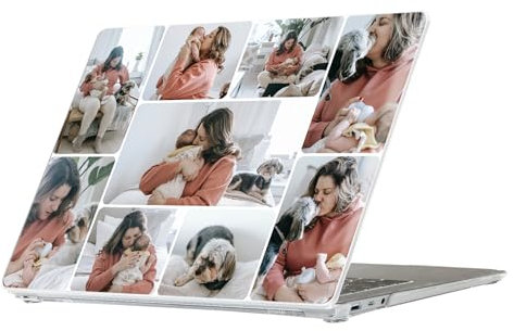 Customized Protective Case for 13.5 Inch Microsoft Surface Laptop 5/4/3/2 with Alcantara Keyboard (Model: 1958/1950/1867/1769) - Slim Snap On Hard Shell Cover(Clear-1769-9Pic)