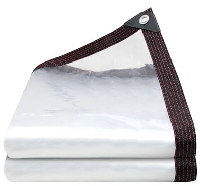 Oenothera 2M x 3M Lona Impermeable Transparente con Ojales, Lona Protección Transparente, Toldo Impermeable Exterior para Muebles, Piscina, Coche, Jardín