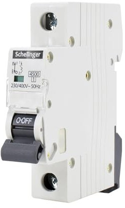 Interruptor automático monofásico 4.5KA 1P C 20A, protege circuitos eléctricos, ideal para viviendas y oficinas.