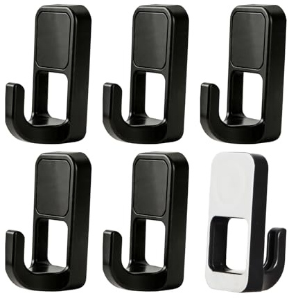 WELL GRILL Magnetische Grillhaken Magnethaken Extra Stark für Grills, Camping, Backofen, Grilltisch, BBQ Neodym Magnete mit Haken Grill Zubehör, 6 Stück