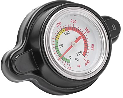 Dioche Temp Moto Cap Tappo Radiatore Ad Alta Pressione con Indicatore di Temperatura 1,8 Bar | Sostituzione di Precisione per CR250R, Design in Metallo Resistente, Monitoraggio della Temperatura in
