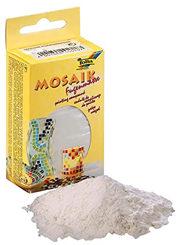 Folia Bringmann Joint de carrelage - Enduit de Remplissage des Joints, mosaique, Blanc 250g