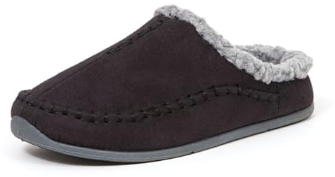 Deer Stags Unisex Nordic Microsuede Slipper / Black / Men's 11 US / Medium