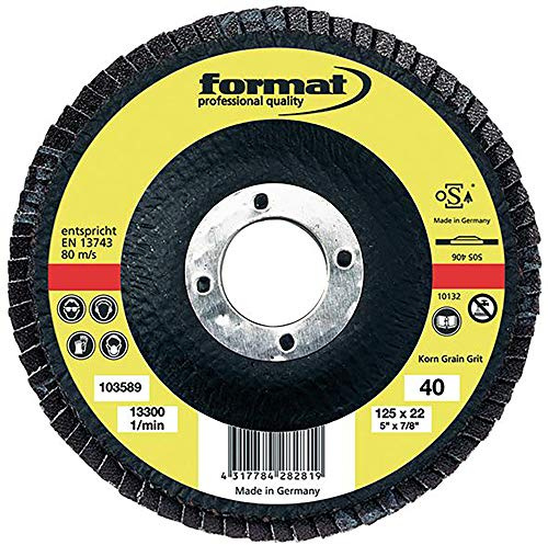 Schleifmopteller Glasgew.180mm K 40 gerade FORMAT - 21012191