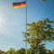 Aluminium-Fahnenmast 620 cm | Flaggenmast | ohne Fahne | Zylindrische Form | mit Bodenhülse | Ø 50 mm