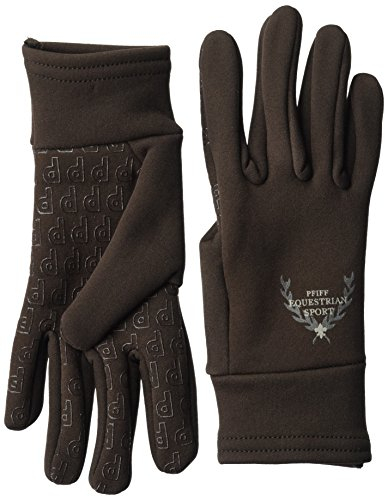 PFIFF 101390 Damen Winter Reithandschuhe, Winterreithandschuhe, Braun XL