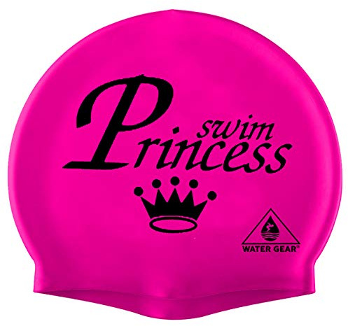 WATER GEAR Latex Swim Cap - Swim Princess Pink