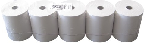 Heipa 4507630703-5 Kassenrollen, 60 g/qm, unbedruckt, 76 x 65 x 12 mm, 40 m, weiß