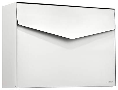 Renz MEFA 112020DE Boîte aux lettres 112 Blanc avec serrure de sécurité 312 x 430 x 128 mm