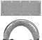 GEEKRIA Almohadilla grande de tela de punto compatible con Logitech, Turtle Beach, Panasonic, AKG, Sennheiser, auriculares Sony, fácil de instalar (gris)