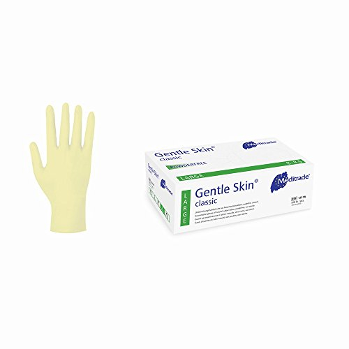 Latex-Handschuhe Gentle Skin Classic - puderfrei - gelblich - unsteril - 1000 Einmalhandschuhe Gr.XL