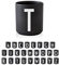 Design Letters Tasse Personalisiert (A-Z) | Kaffeebecher Porzellan | Kaffeetassen Buchstaben | Personalisierte Tasse, Personalisierte Geschenke | Tassen Schwarz | Dekorativ Tassen Buchstaben 250 Ml