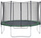 CZON Sports-trampoline exterieur enfant | Filet De Securite|Trampoline De Jardin-430 cm Vert