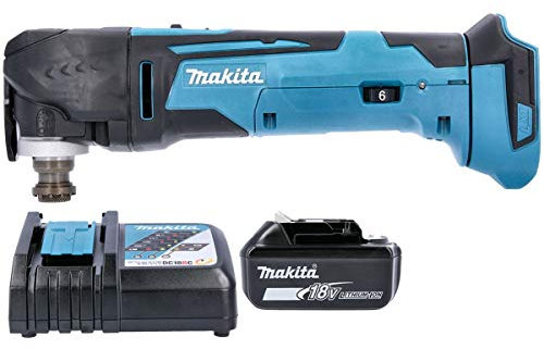 Makita DTM51 18v Multitool Keyless Blade Change with 1 x 6.0 Ah Battery & Charger