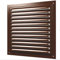 Griglia di ventilazione in metallo con griglia di ventilazione Insect Net (200 x 200 mm marrone)