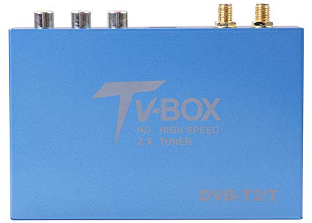 July King Decoder digitale mobile per auto DVB-T, Vero sintonizzatore Twin HEVC/H.265 Ricevitore TV DVB-T, Scatola TV HDMI per auto, Decodificatore Spport MPEG-1, MPEG-2, MPEG-4, H.265, HEVC