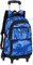 BOZONLI Trolley Rucksack Schulrucksack Trolley Schultrolley 6 Räder Schulranzen Jungen Trolley Schultasche Rucksack mit Rollen (Blau)