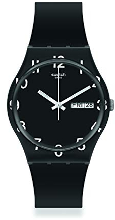 Swatch orologio OVER BLACK 34mm Originals Gent GB757