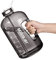 Gourde Sport, 2.5 Litre Bouteille d'eau avec paille et poignée Water Bottle Sans BPA, Bouteille Marqueur de Temps pour Rappeler l'heure de Boire, Idéale pour l'hydratation du bureau de gym