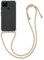 kwmobile Necklace Case kompatibel mit Google Pixel 4a 5G Hülle - Silikon Cover mit Handykette - Band Handyhülle Gold