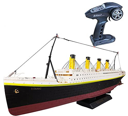 Lllunimon RC Boat Remote Control 1/325 Titanic Sea Grand Cruise Ship High Simulation RC Ship Model, 3200 Mah for 1 Hour