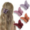 4 Stück Schmetterling Haarschmuck, Haarklammer für Frauen, Mädchen, Kleine Rutschfeste Haarspange für Dickes Haar, Matte Niedliche Haarklammern (Color 1)