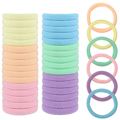 100 Pcs Élastique Cheveux, Elastique Cheveux Femme sans Couture