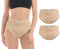 Herzmutter Ropa Interior Postparto - Pack de 2 - Algodón Absorbente - Braguitas Postparto - Calzón Postparto Cesárea - 5920 (M, 2X Beige)