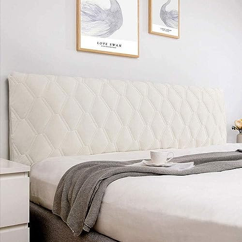 DEVINK Multifunktional Bett Kopfteil Dreieck Gepolstert, Dekorativ für, Ergonomie Rückenlehne Wandkissen, Tragbar Kopfstütze Wandschutz, mit Abnehmbarem Bezug Grau Kordsamt(160cm,White)