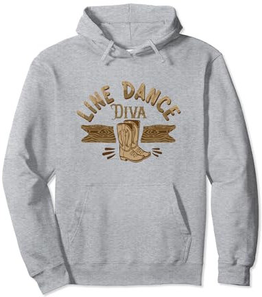 Stivali country Line Dance Diva Dancer per bambina Queen Humor Felpa con Cappuccio