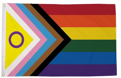 Intersex Progress Pride Large Flag 8ft x 5ft (240cm x 150cm)