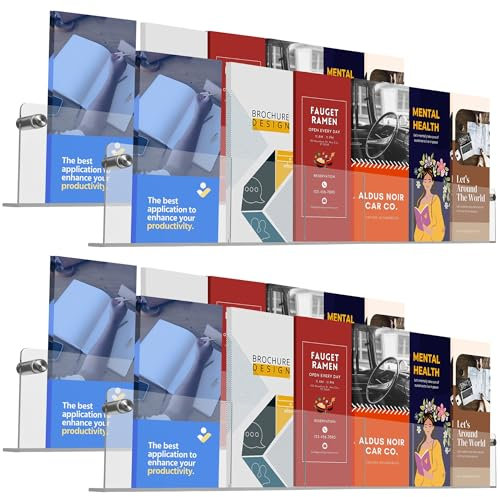 Gomos Flyerhalter Wandhalterung (6 Taschen x 4)