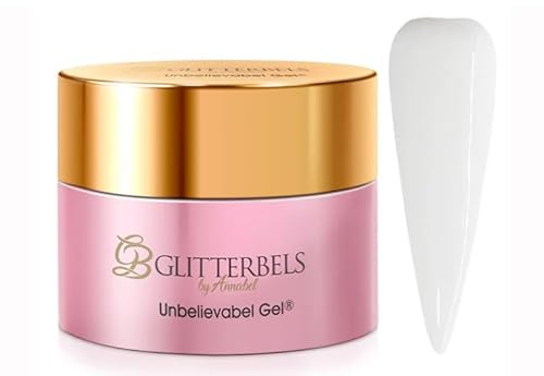 Glitterbels Unbelievabel Gel, White, 10ml