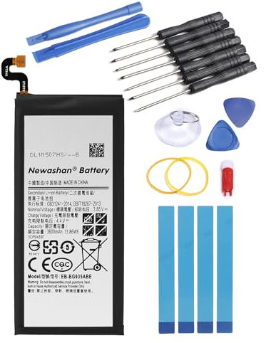 NEWASHAN Batterie EB-BG935ABE Compatible avec Samsung Galaxy S7 Edge SM-G935 G935F G935FD G9350 Téléphone Portable Smartphone Li-ION Accu Piles EB-BG935ABA 3,85V 3600mAh avec Kit Outils