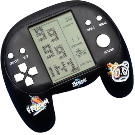 CZT Handle Brick-Spielkonsole 4,1 Zoll Tolles Griffgefühl 2574 in 1 Spiele Handheld Retro-Puzzle-Blockspiele für Unterwegs/Drinnen/Draußen Kinder/Studenten/Teenager (Schwarz)