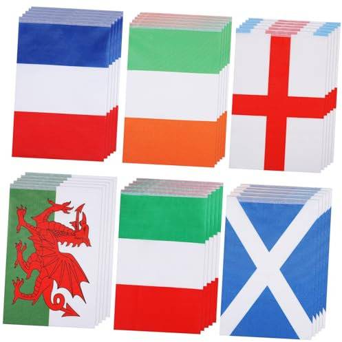 PHENOFICE 1 Satz Länderflaggen-banner Fahnenschnur Internationale Flaggen Weltflaggen Wimpelkette Für Partys Und Treffen