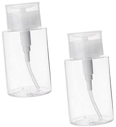 PAMINGONO Travel Essentials: 2 Pack Leak Proof Pump Dispenser Bottles for Cleansing Perfume 300ml Compact Portable