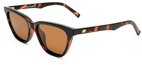 Le Specs UNFAITHFUL BLACK - Sonnenbrille für Damen Rechteckige Rahmenform mit hohem UV-Schutz LSP2352155
