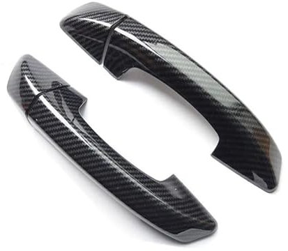 XEBRAD for VW, for Scirocco, 3 Mk3 2008-2015, Schwarze Kohlefaser, Chrom, Seitentürgriffabdeckung, Verkleidung, Styling, Autozubehör äußere Türgriffabdeckung(Carbon Fiber)