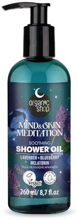 Organic Shop Sleep Soothing Shower Oil, Mind & Skin Meditation, 260 ml