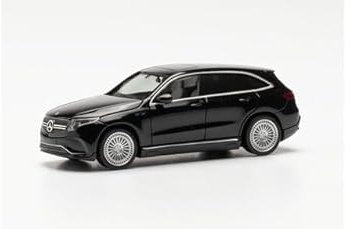 Mercedes-B EQC AMG N293 SUV AMG Schwarz Metallic Ab 2019 H0 1/87 Herpa Modell Auto mit individiuellem Wunschkennzeichen