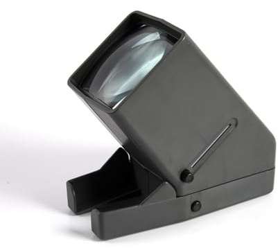 35 mm Dia- und Filmbetrachter, beleuchtet, 3-fache Vergrößerung, LED-beleuchtet, USB-betrieben, für 35-mm-Folien