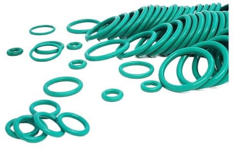 Aqxypas 10PCS Fluor Gummi Ring Grün FKM O Ring Dichtung OD 5/6/7/8/9/10/11/12/13/14 * 2mm Dicke O-Ring Dichtung Öl Dichtungen Kraftstoff Washer(11x7x2mm,20pieces)