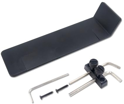 Soundspire Tremolo Stability Kit - Bridge Shim & Locking Nut Set for Floyd Rose Guitars (Hardened Black Alloy)