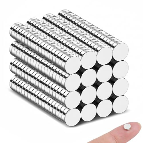 320 Stück Kleine Magnete, 6x2mm Magnete 3D Druck | Mini Magnete Extra Stark für Magnettafel, Kühlschrank, Whiteboard, Pinnwand, Handwerk