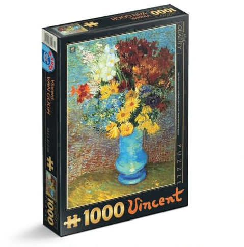 D-Toys Puzzle Vincent Van Gogh - Flowers in a Blue Vase 1000 Teile