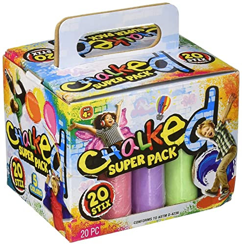 JA-RU JaRu Sidewalk Chalk 20 Pack