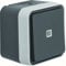 Berker AP-Kontrollwechselschalter 31763505 lichtgrau, N.a