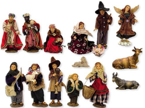 Krippe alpenländisch, 15-tlg. Set, für 11cm Figuren