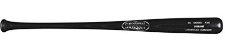 Louisville Slugger Genuine Series Baseballschläger, Eschenholz, 86,4 cm / 88,8 g, Schwarz